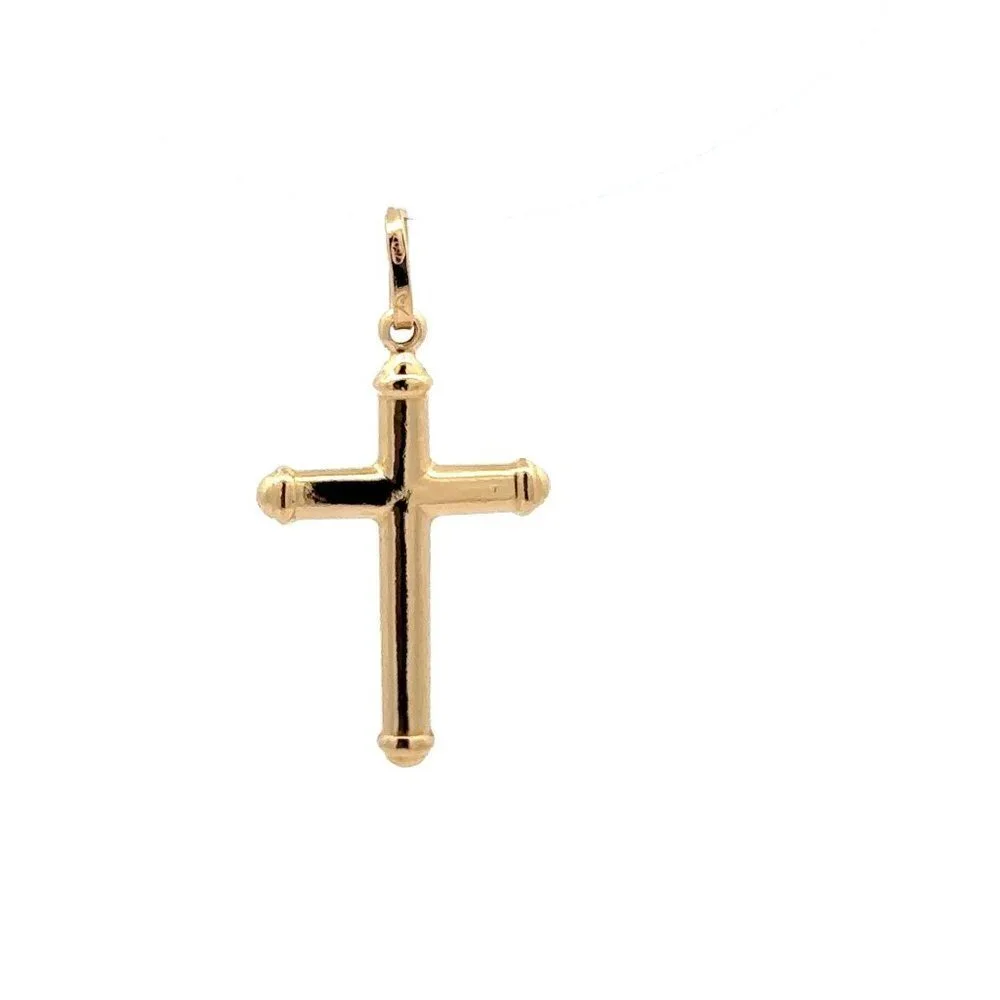 18K Gold Pendant Cross Jesus Christ Religious - Picture 6 of 9